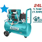Compresor de Aire Silencioso TOTAL UTCS1110242 1.5 HP 1100W Tanque 24 Litros 67 dB - Miniatura 2 | aztools.co