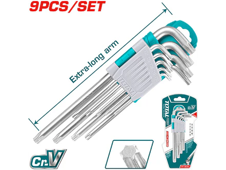 Torx Industrial Blister X 9 Pzs Extra Largo Total Tht106391 - Envío a todo Colombia | aztools.co