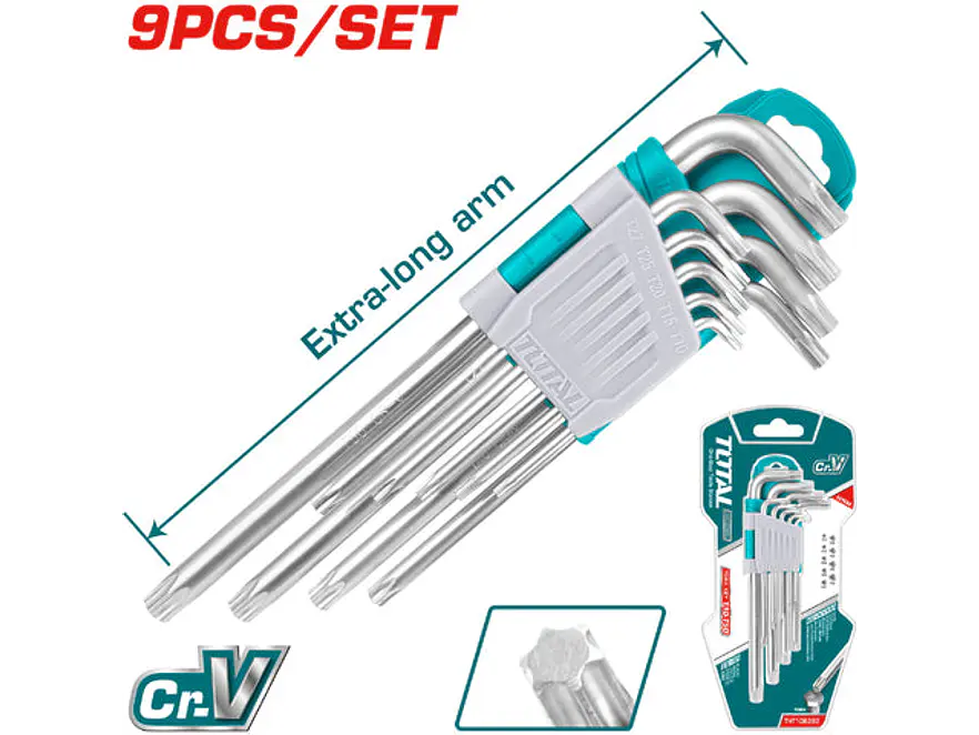 Torx Industrial Blister X 9 Pzs Extra Largo Total Tht106391 - Envío a todo Colombia | aztools.co