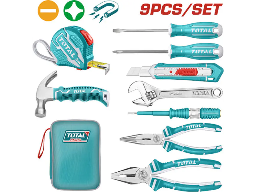 Kit De Herramientas 9Pzs Total Super Select Thkthp90097 - Envío a todo Colombia | aztools.co