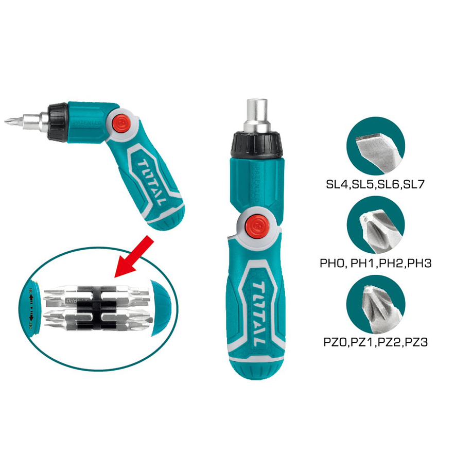 Destornillador Rache 13 En 1 Total Tacsd30136