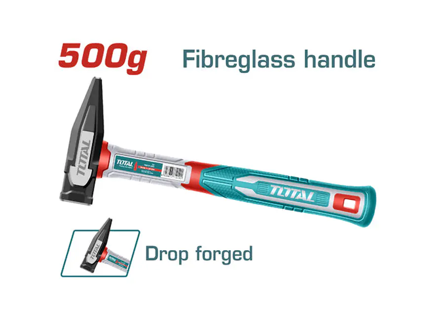 Martillo Latonero 500G De Fibra De Vidrio Total Thmh62500 - Envío a todo Colombia | aztools.co