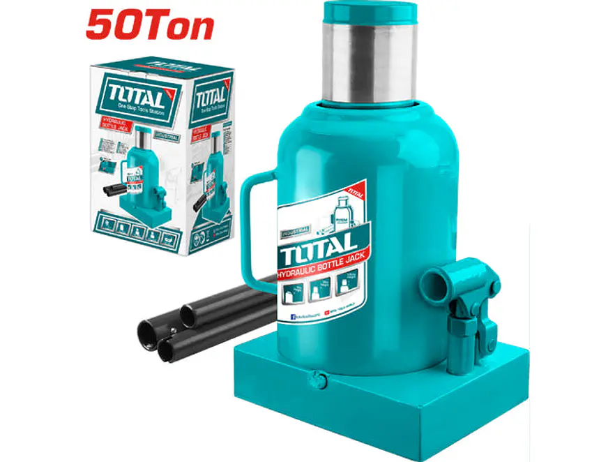 Gato Hidráulico de Botella Industrial TOTAL THT109502 50 Toneladas - Envío a todo Colombia | aztools.co
