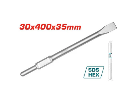 Cincel Plano Sds Hexagonal 30 X 400 X 35 Mm Super Total Tac15333012 - Envío a todo Colombia | aztools.co