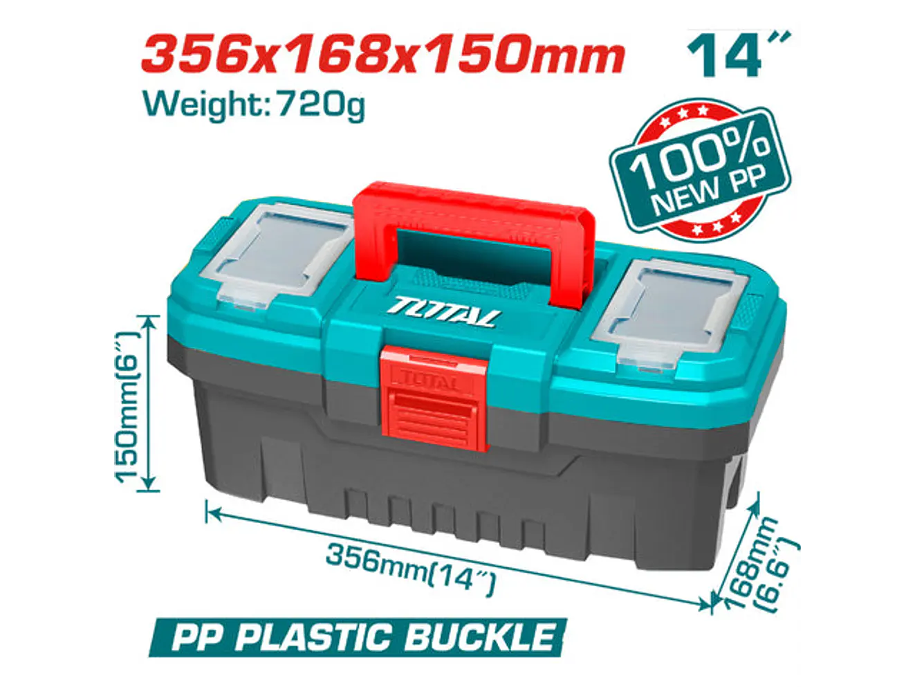 Caja de Herramientas Plástica 14