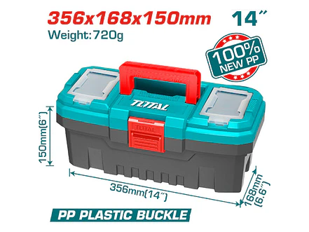 Caja de Herramientas Plástica TOTAL TPBX0141 14