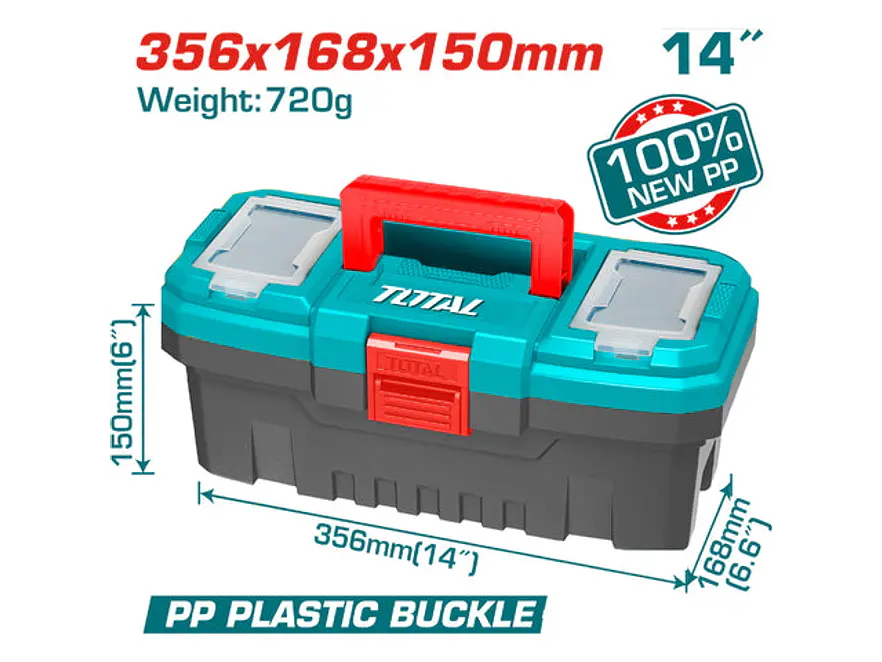 Caja de Herramientas Plástica TOTAL TPBX0141 14