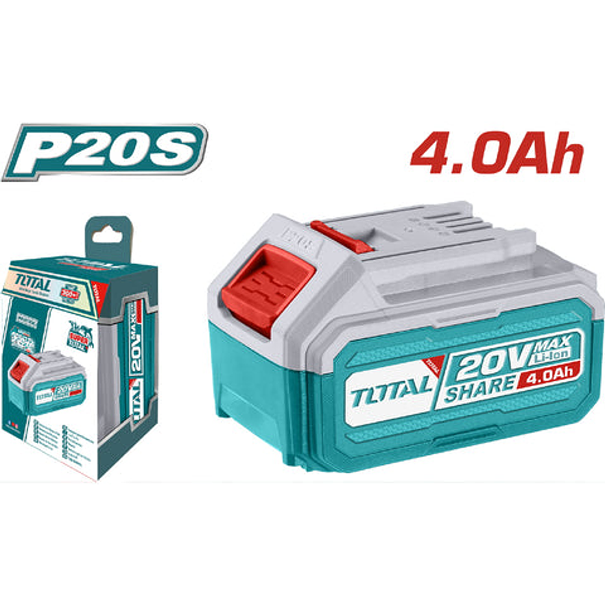 Bateria 20V 4,0Ah Industrial Ion Lithium Super Total Tfbli20021