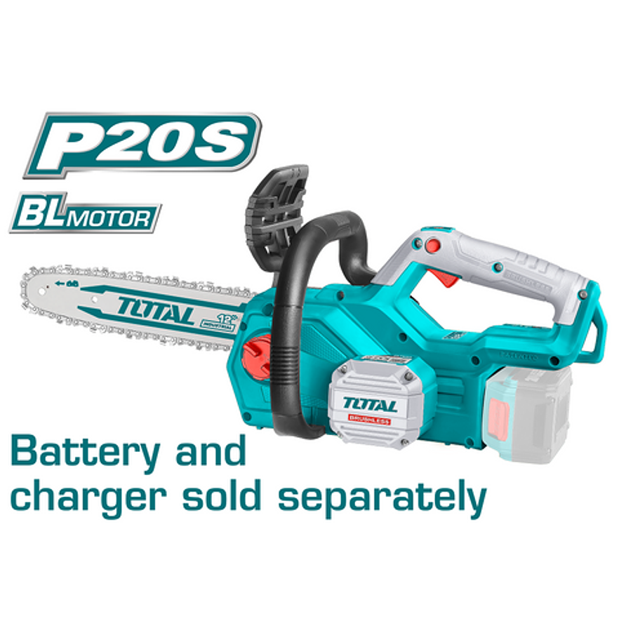 Motosierra inalambrica 12 20V Industrial Total TGSLI20128, bateria y cargado No incluido  1