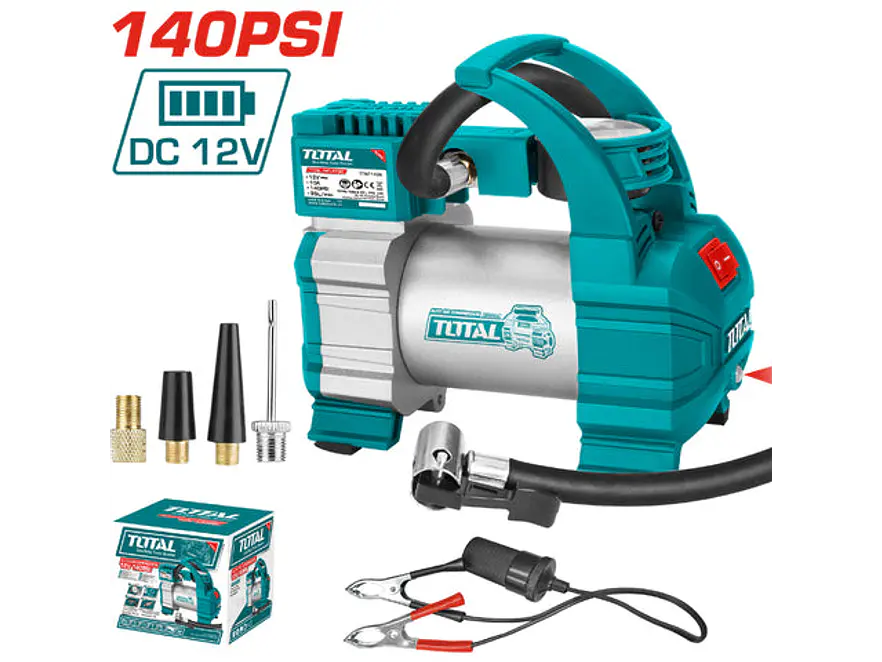 Compresor Mini 12V 140Psi Para Carro Total Ttac1406 - Envío a todo Colombia | aztools.co