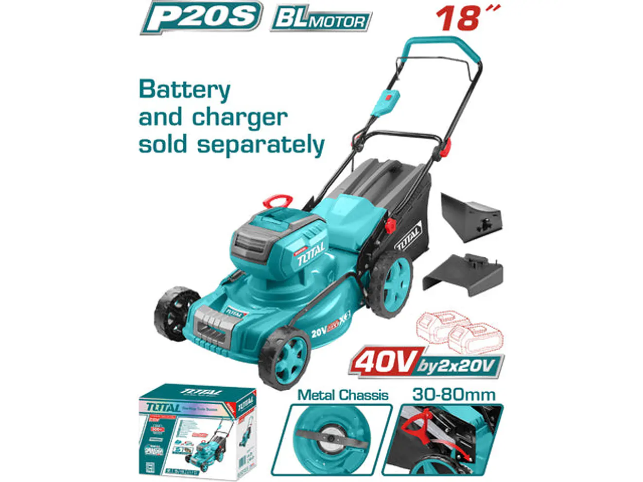 Cortacésped Inalámbrico 40V 18