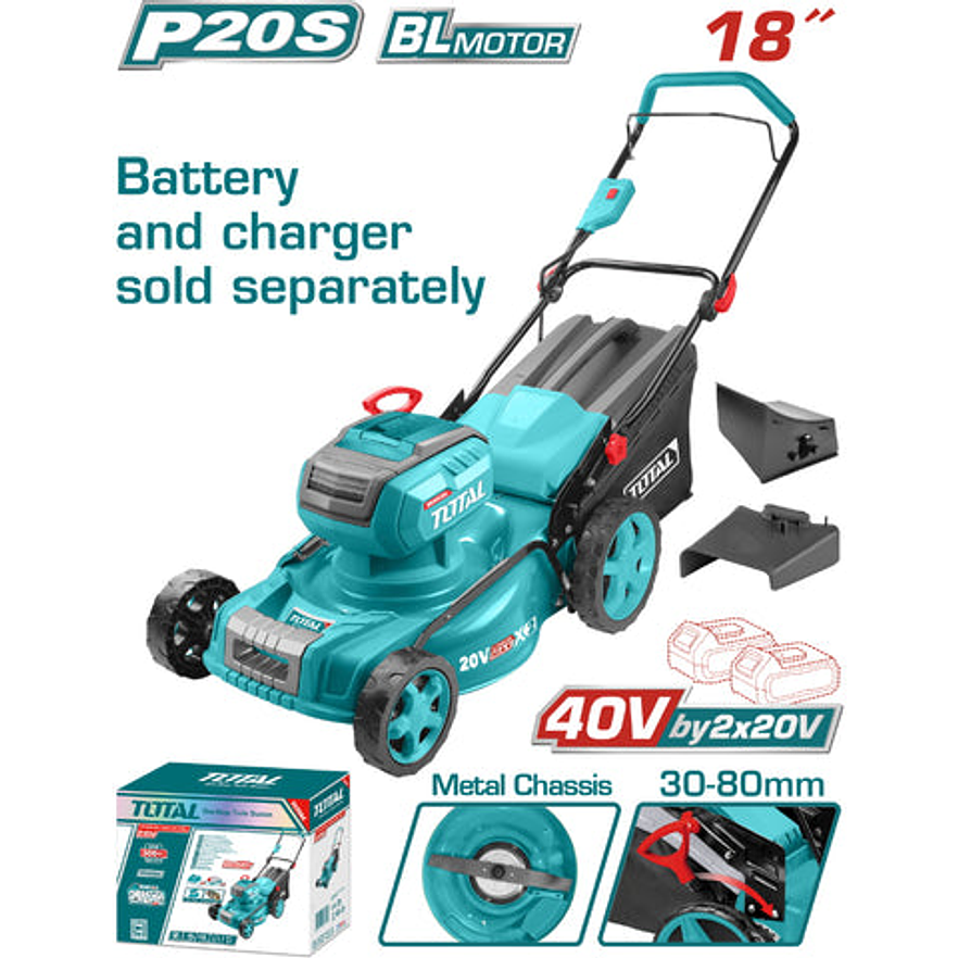 Cortacésped Inalámbrico 40V Total TLMli20185 - Envío a todo Colombia | aztools.co
