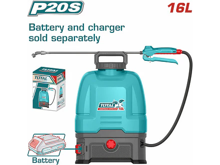 Fumigadora Inalambrica 16L 20V 5Bar Bateria Y Cargador No Incluido Total Tspli2016 - Envío a todo Colombia | aztools.co
