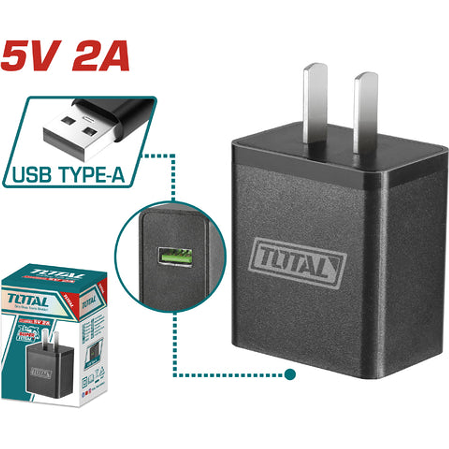 Cargador 5V Entrada Usb Super Total Utcli120502