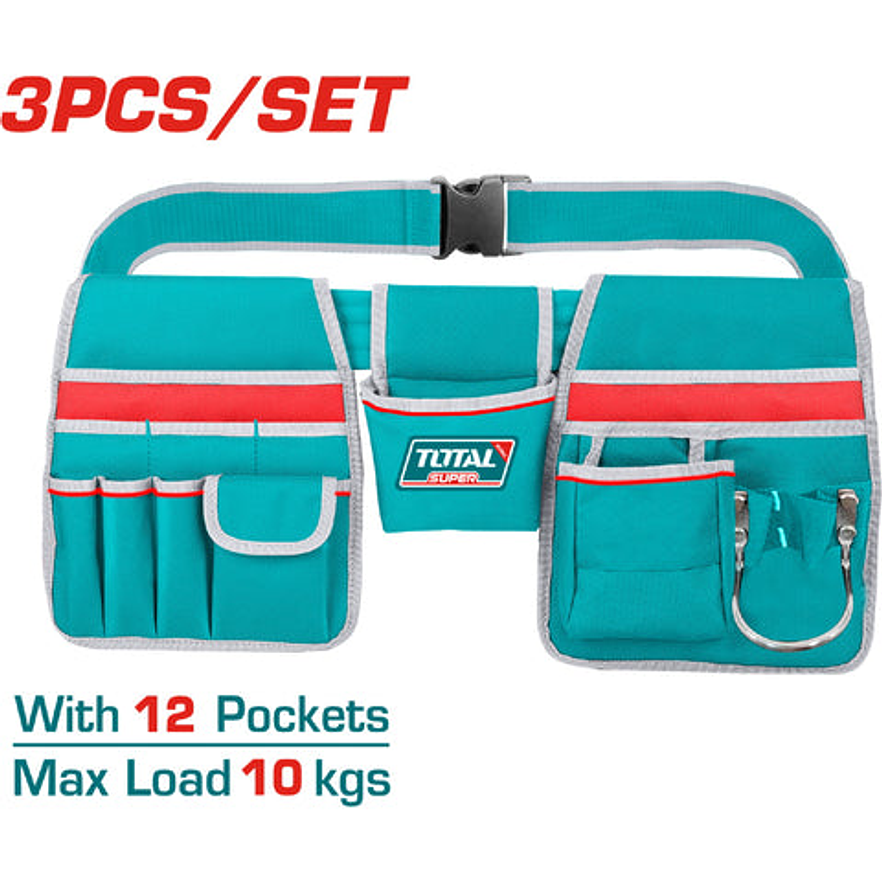 Porta Herramienta De 13 Bolsillos Capacidad Maxima 10Kg Super Total Tht16P20325