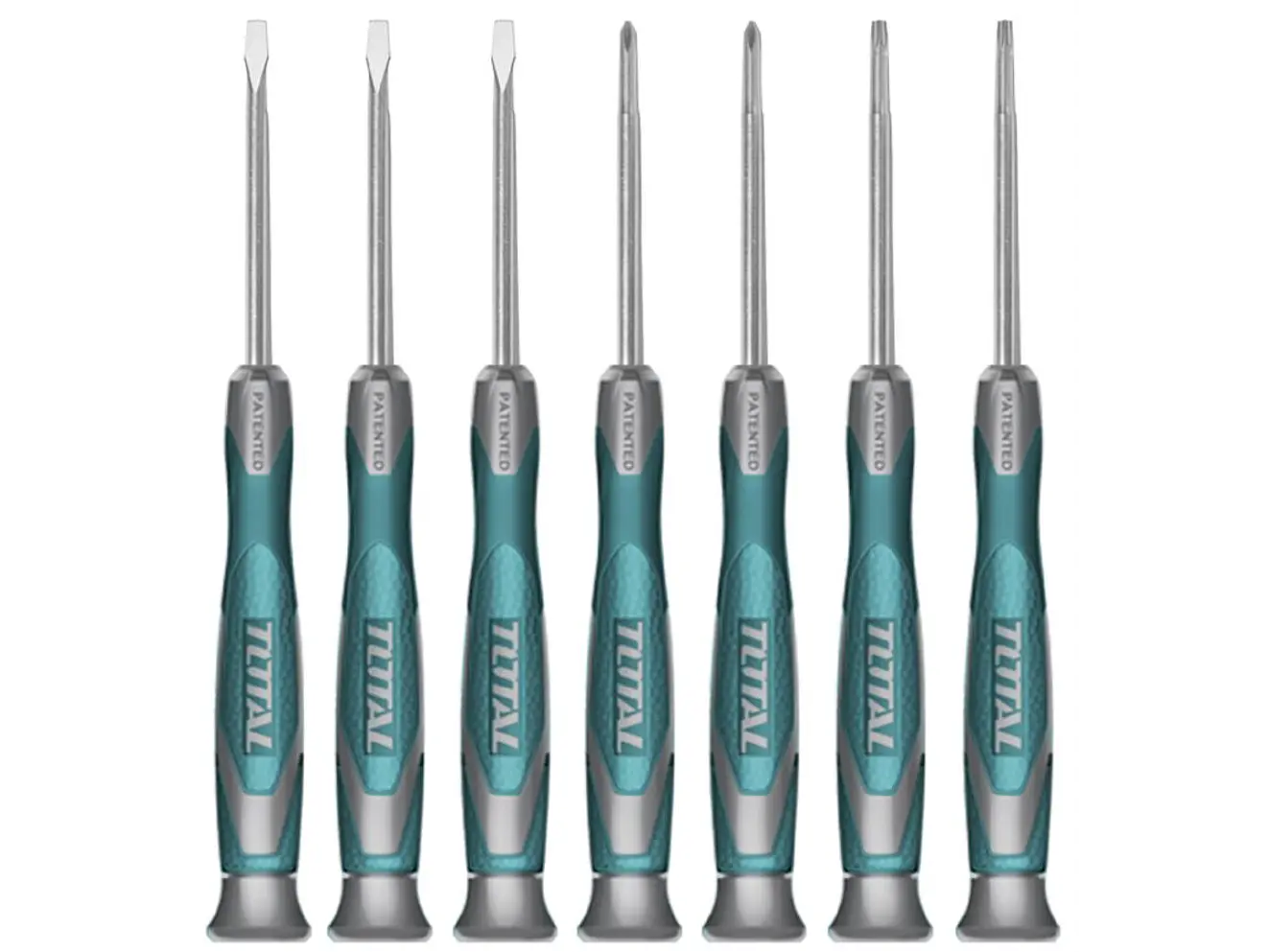 Destornillador Relojero Industrial Juego X 7 Pzs Total Tht250726 - Envío a todo Colombia | aztools.co