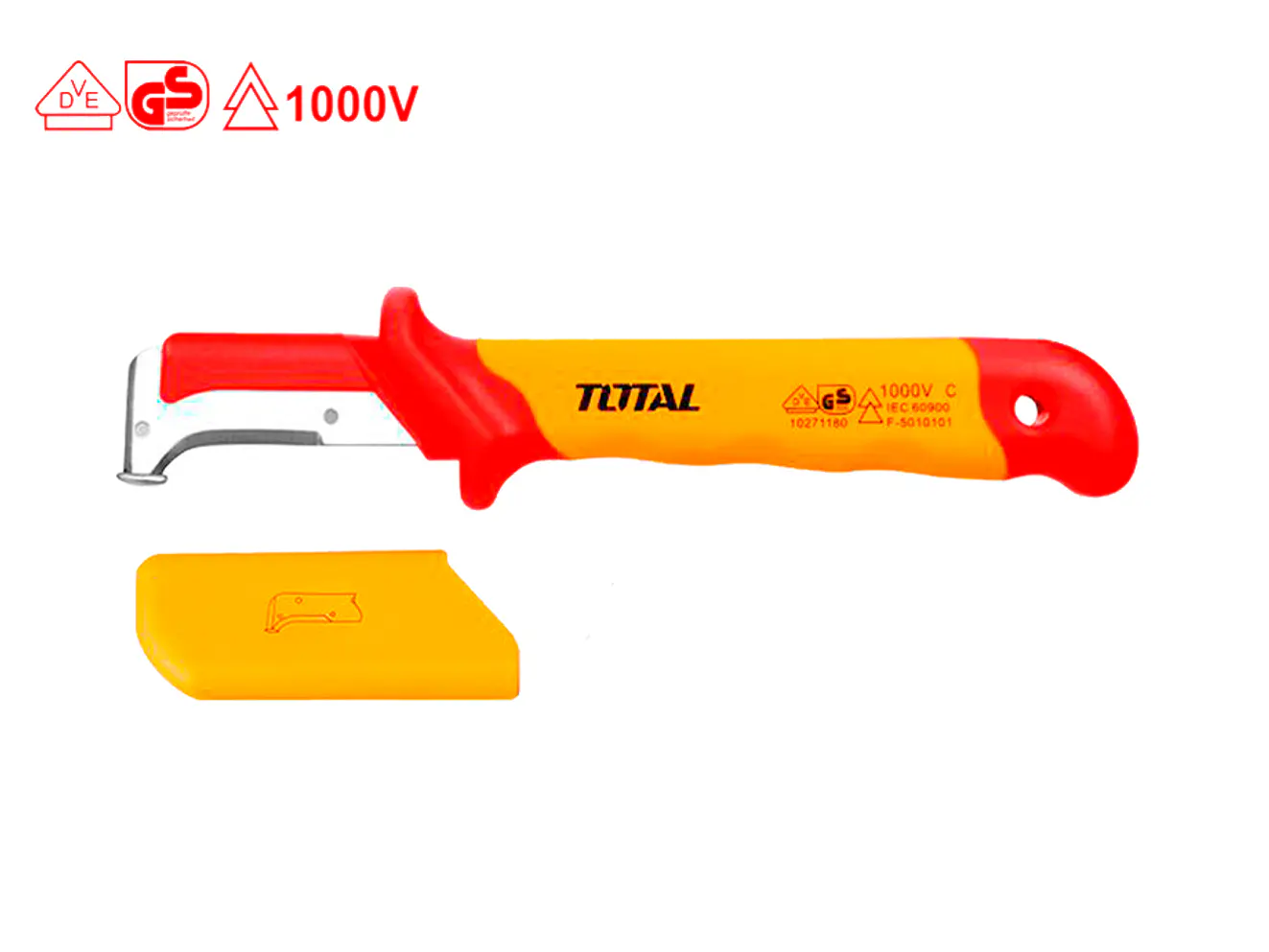Cuchillo Pela Cable 185Mm Aislado Recto Industrial Super Total Thidck1851 - Envío a todo Colombia | aztools.co
