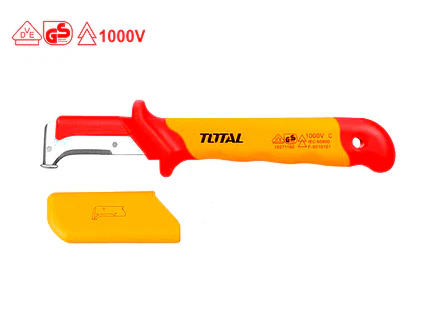 Cuchillo Pela Cable 185Mm Aislado Recto Industrial Super Total Thidck1851 - Envío a todo Colombia | aztools.co