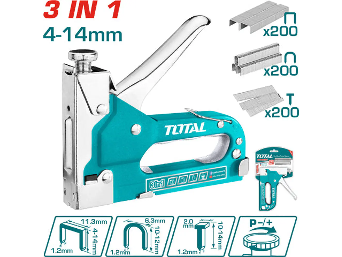 Gancho Grapadora 12Mm En U Total Tht39124 Para Usar En Tht31143 - Envío a todo Colombia | aztools.co