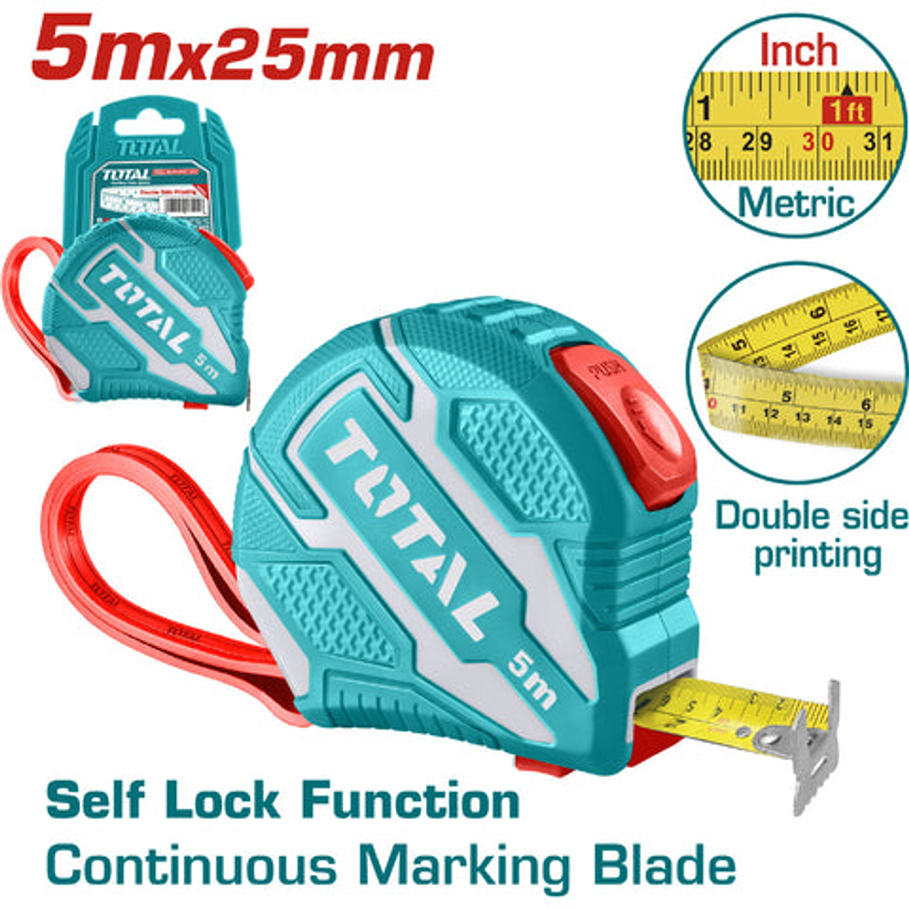 Metro 5 Mts Hoja 25Mm Super Total Tmt126252