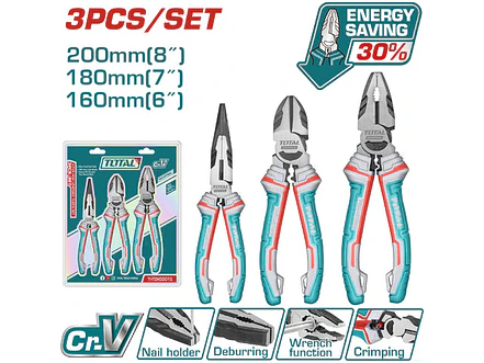 Juego De Alicates X 3 Pzs Industrial Pinza 6