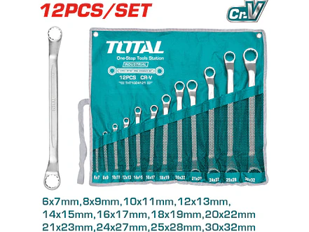 Llave Corona 6-32Mm Juego X 12 Pcz Industrial Super Total Tht1024121 - Envío a todo Colombia | aztools.co