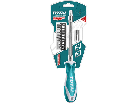 Destornillador Flexible En Blister Incluye 12 Puntas Total Tht250Fl1206 - Envío a todo Colombia | aztools.co
