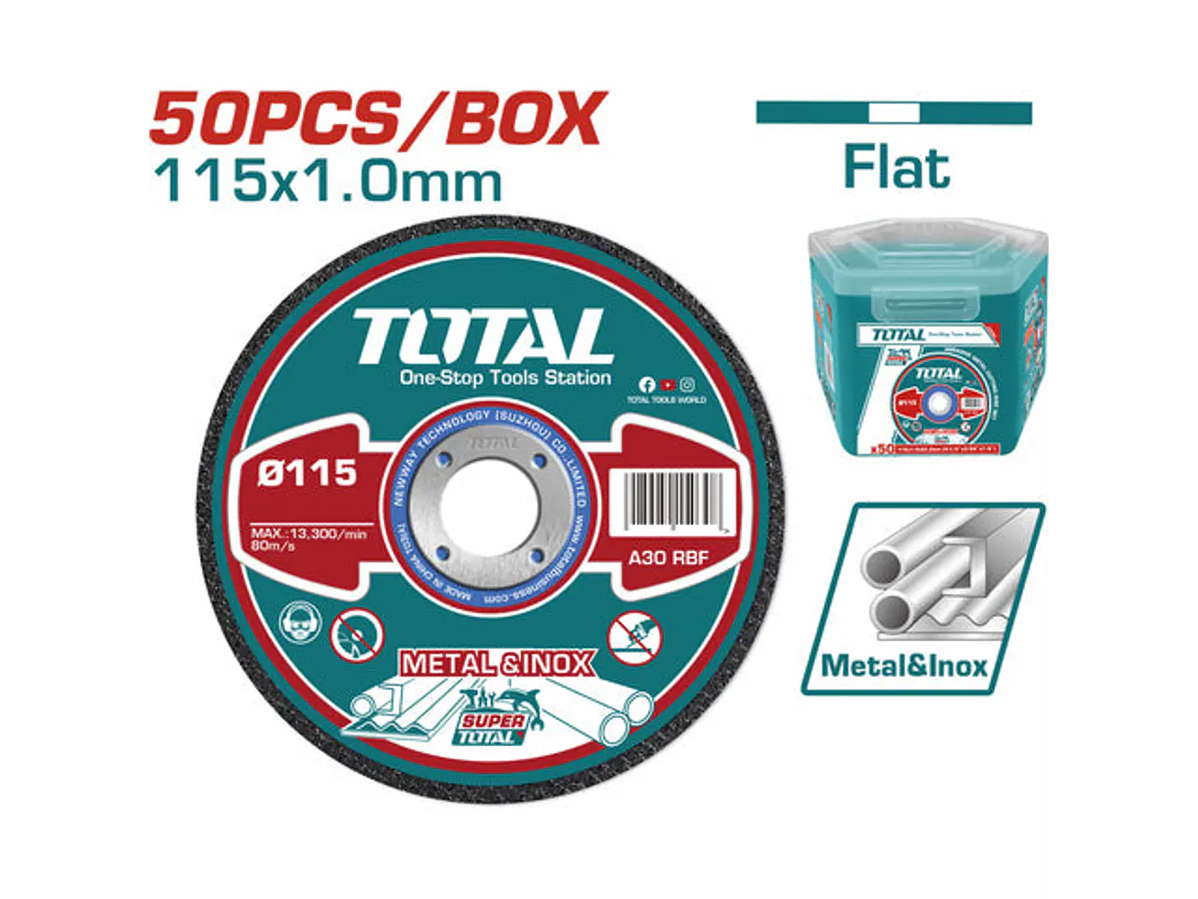 Discos Corte Metal y Acero Inoxidable 4-1/2