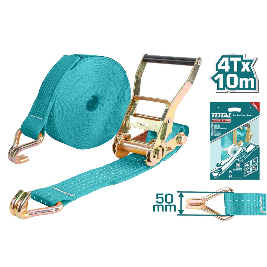 Cuerda Para Carga 4T 10 Mts Super Total Thtrs4101