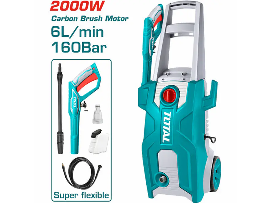 Hidrolavadora Industrial TOTAL UTGT11376 2000W 2320 PSI 160 Bar - Envío a todo Colombia | aztools.co