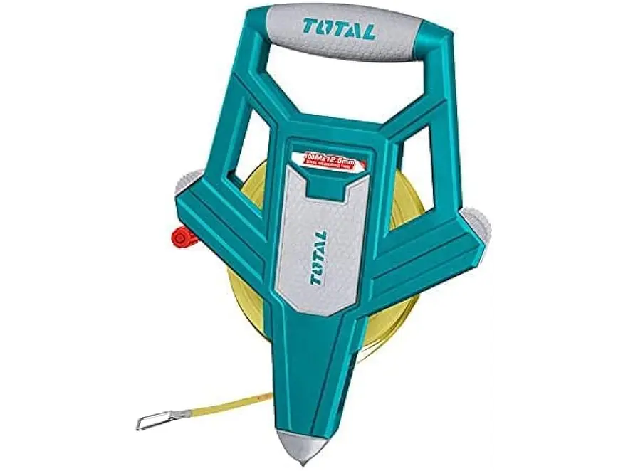 Decametro 100Mts Industrial Fibra De Vidrio Mango Ergonomico Total Tmtf121006 - Envío a todo Colombia | aztools.co