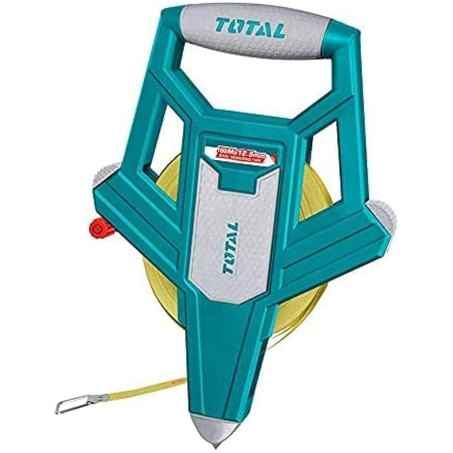 Decametro 100Mts Industrial Fibra De Vidrio Mango Ergonomico Total Tmtf121006