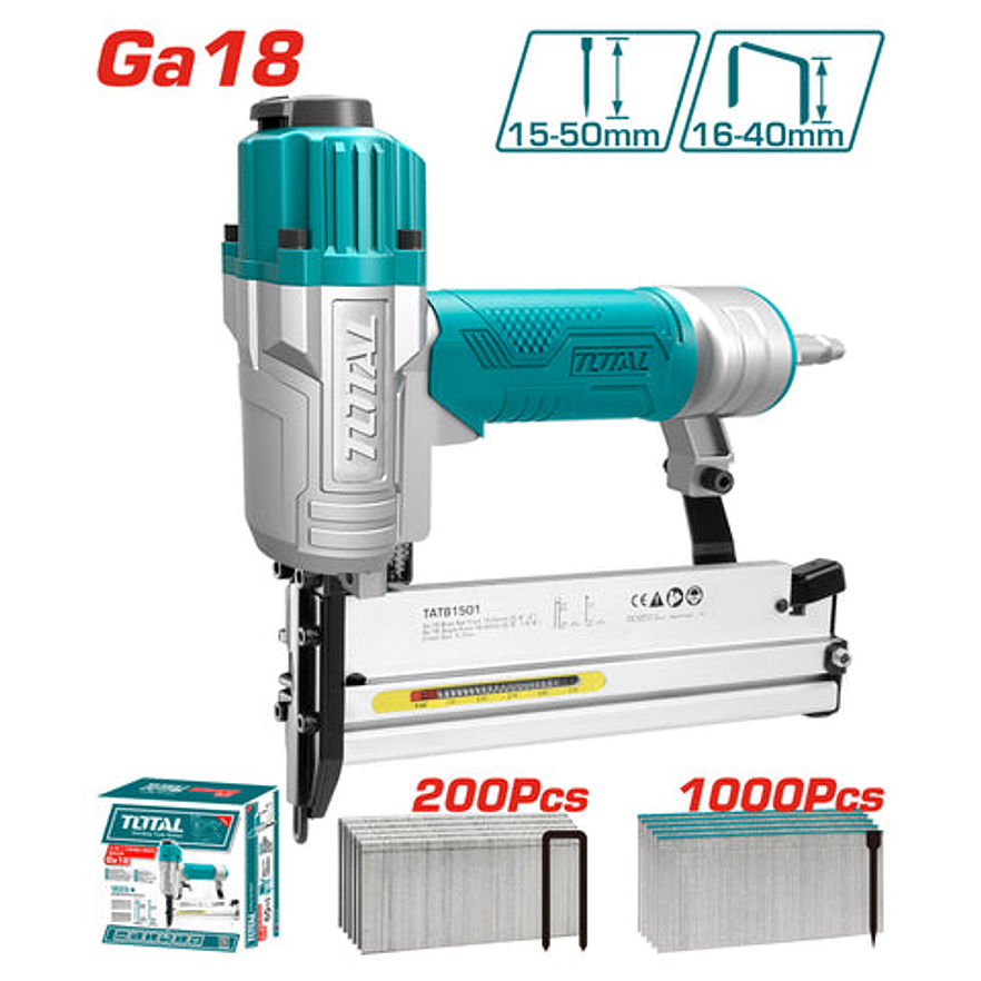 Clavadora + Grapadora Neumatica 2 En 1 Total Tat81501