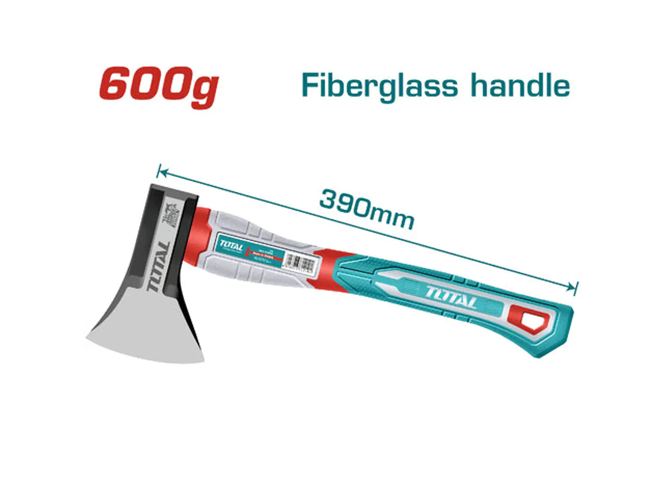 Hacha 600G Mango De Fibra De Vidrio Super Total Thax061600 - Envío a todo Colombia | aztools.co