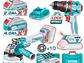 Combo Brushless 20V TOTAL UTCKLI20273 Taladro 66Nm + Pulidora 4 1/2