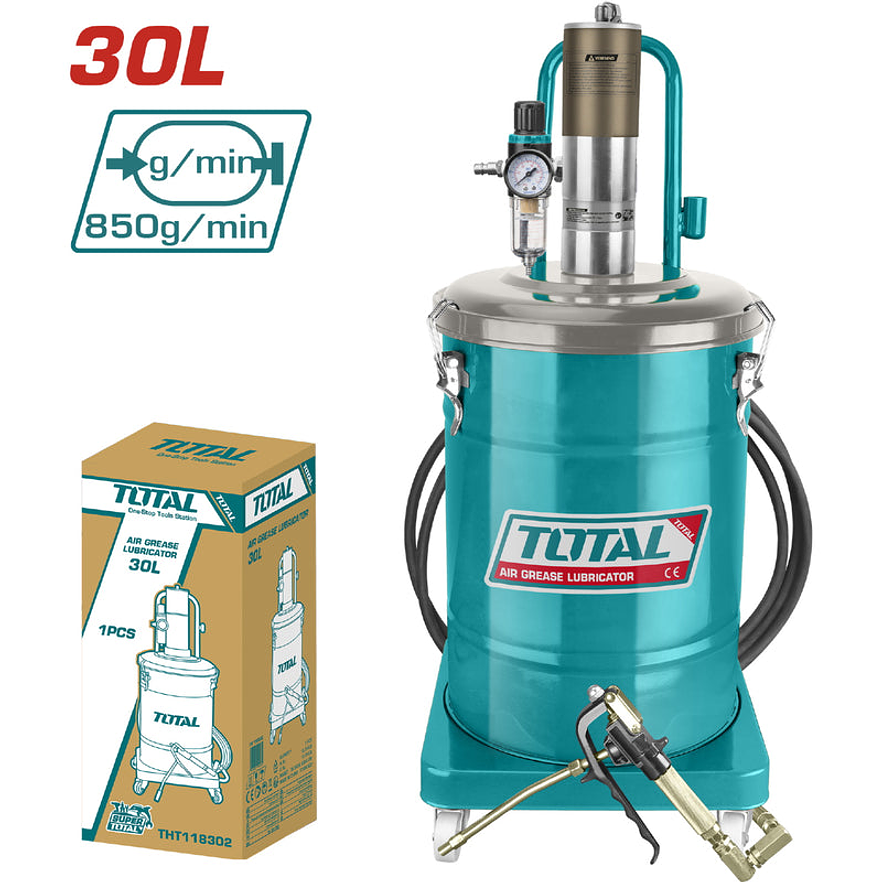 Engrasadora Neumática TOTAL 30L Industrial THT118302 - Envío a todo Colombia | aztools.co