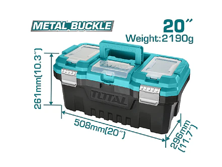 Caja Herramienta 20 Plastica Cierre Metalico Total Tpbx0202 - Envío a todo Colombia | aztools.co