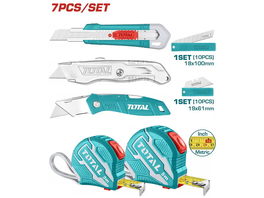 Kit De Herramienta 7 Pzs Total Tos23034 - Envío a todo Colombia | aztools.co