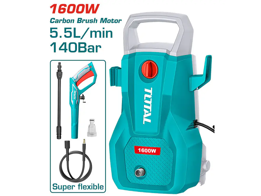 Hidrolavadora Eléctrica TOTAL UTGT11336 Super Select 1600W 2030 PSI - Foto 1 | aztools.co