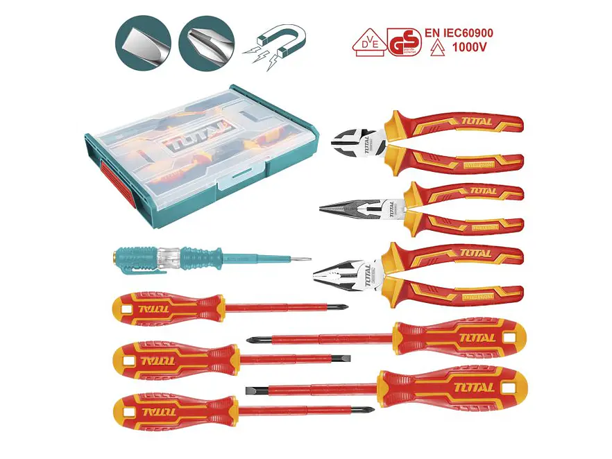 Juego De Herramientas Aisladas 9Pzs Industrial Total Thktv02H091 - Envío a todo Colombia | aztools.co