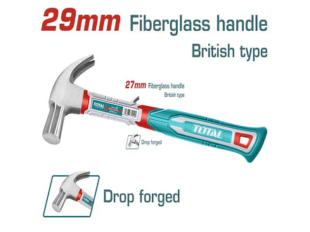 Martillo 29Mm Mango Fibra De Vidrio Super Total  - Envío a todo Colombia | aztools.co