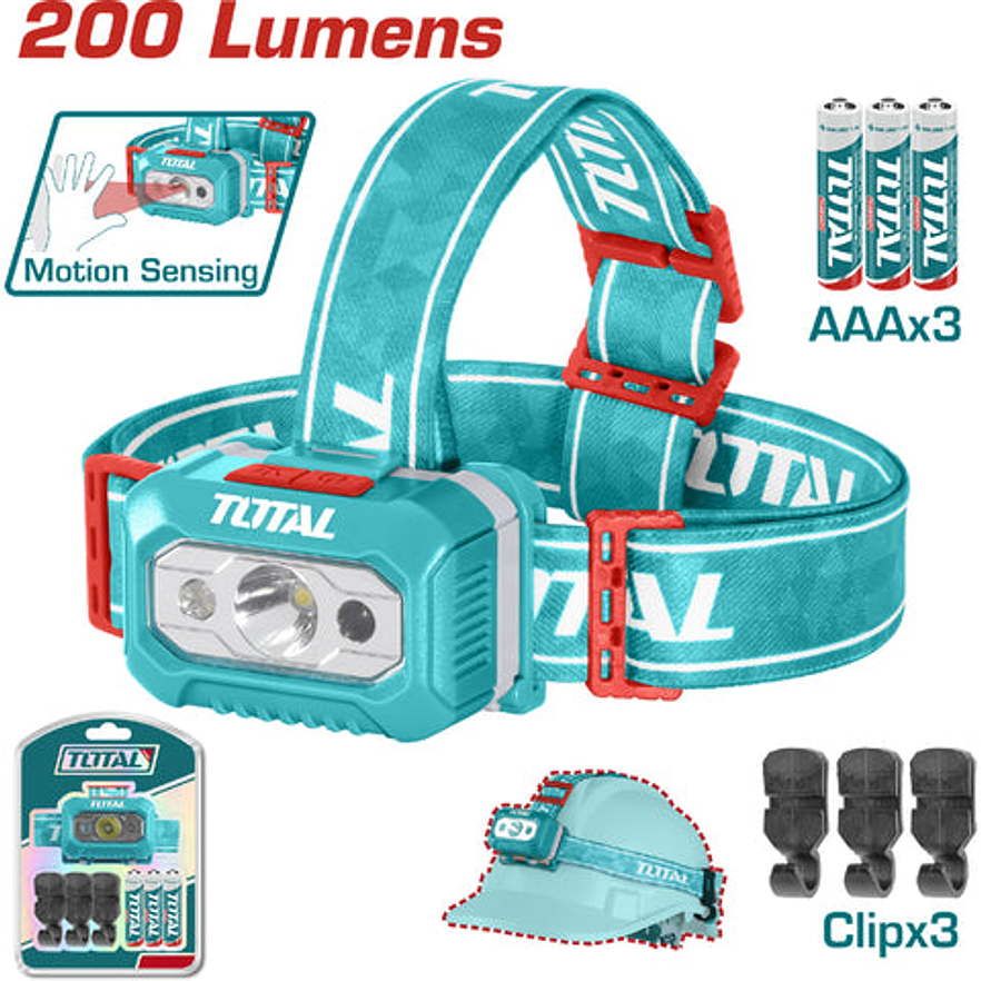 Linterna Minero 200 Lumenes Incluye Bateria Super Total Thl013Aaa6
