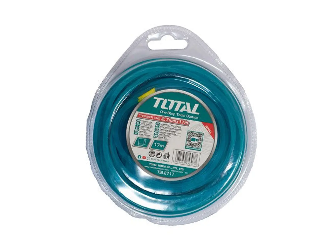 Nylon Guadañadora Cuadrado 2,7Mm X 17M Total Tsl2717 - Envío a todo Colombia | aztools.co
