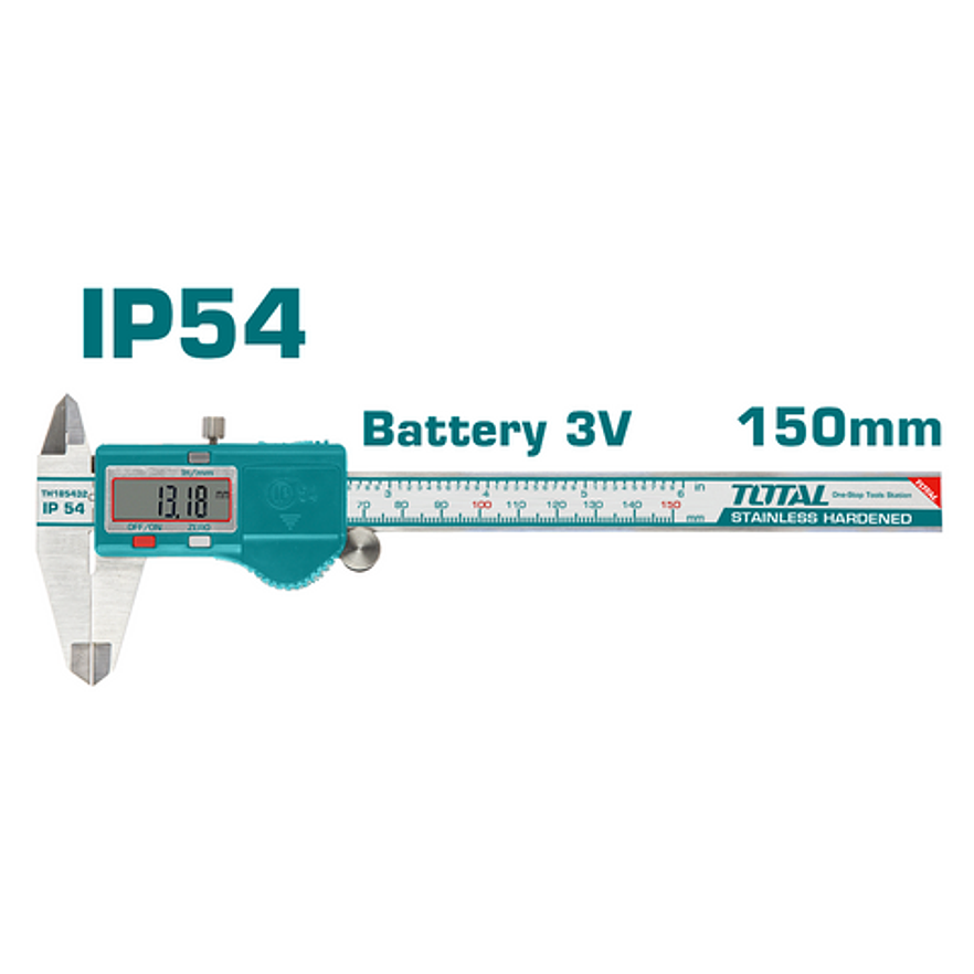 Calibrador Pie De Rey 3V Digital Metalico Total Tmt321506