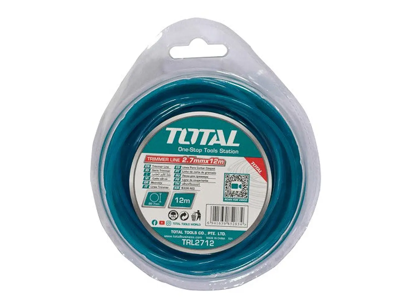 Nylon Guadañadora Redondo 2,7Mm X 12M Total Trl2712 - Envío a todo Colombia | aztools.co