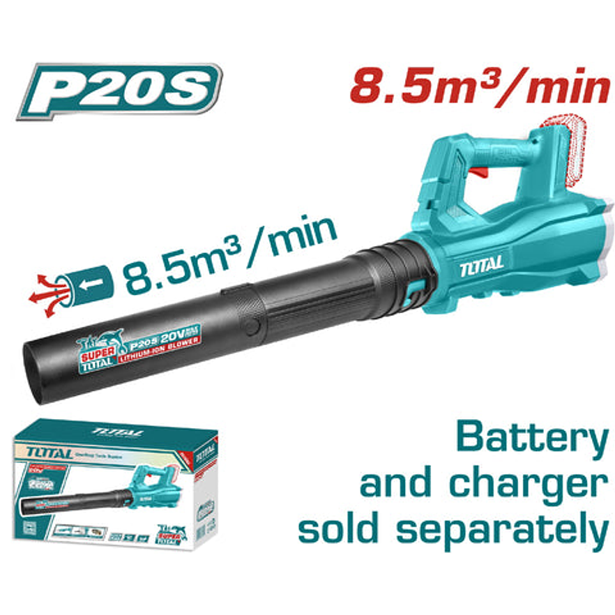 Sopladora Inalambrica 20V Super Select Total Tabli20323 No incluye Bateria Ni Cargador 