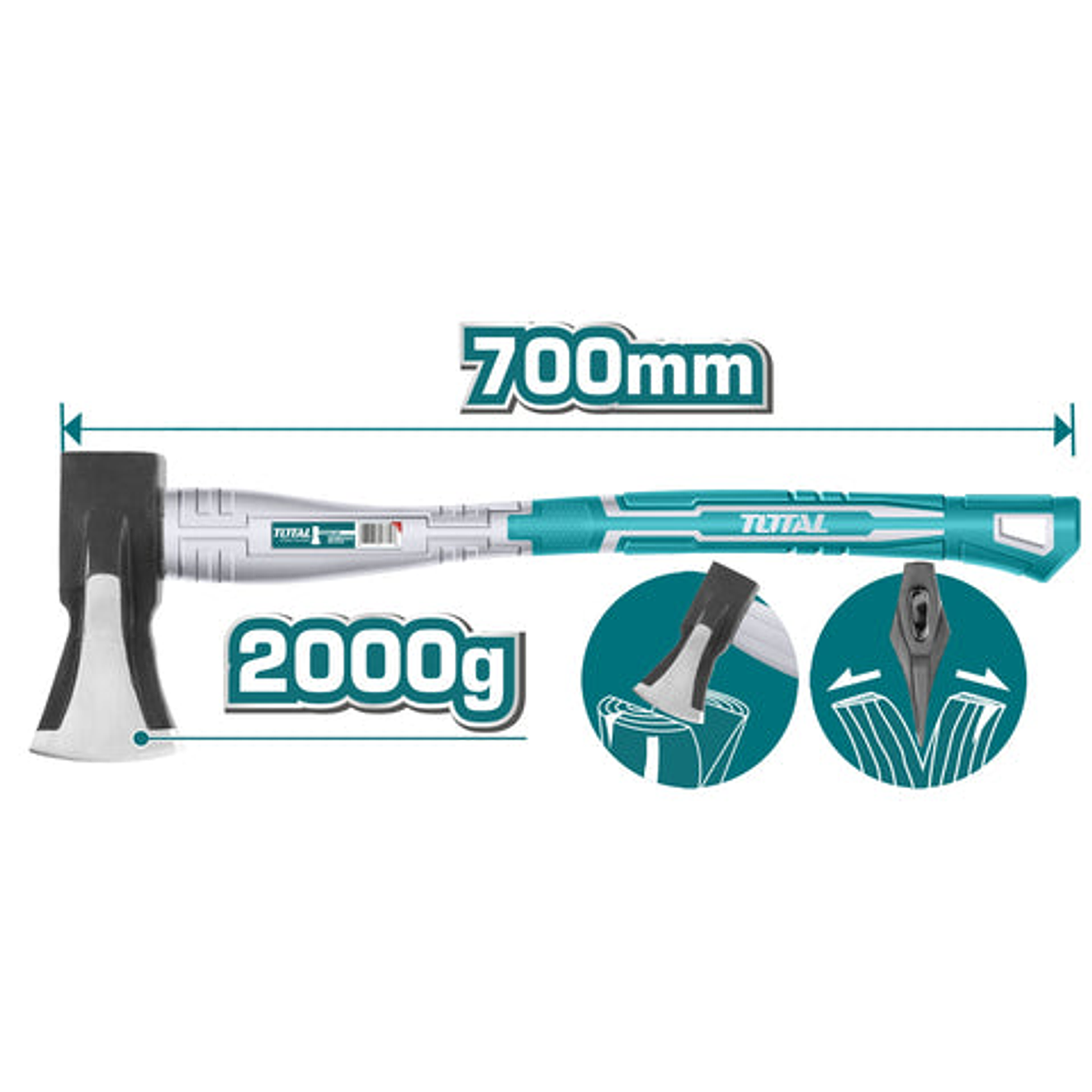 Hacha 1000G Mango De Fibra De Vidrio Super Total Thax0611000F