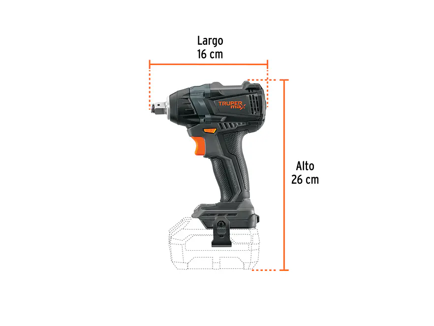 Llave de Impacto Truper 101407 1/2