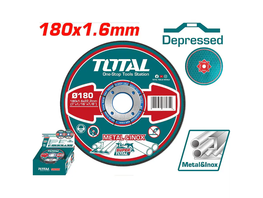 Disco Corte Metal/Acero Inoxidable 7