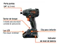 Destornillador de Impacto Inalámbrico Truper 101402 MAX 20V 1/4